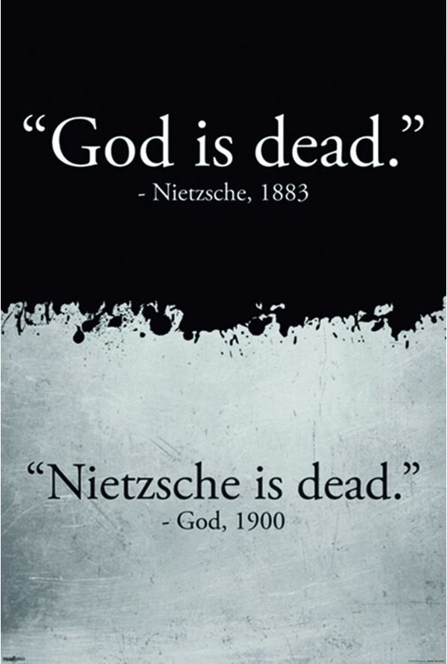 Plakát, Obraz - God is Dead, 61x91.5 cm