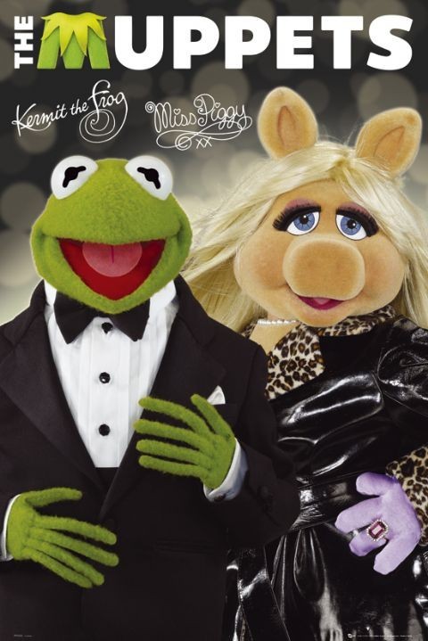 Poster THE MUPPETS - kermit&piggy