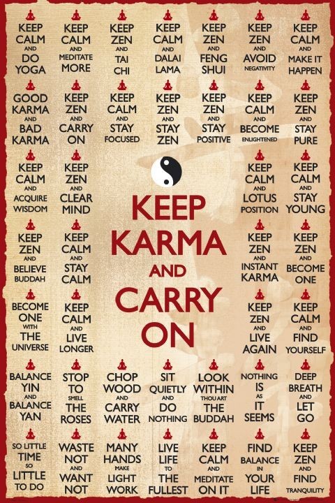 Poster Keep karma