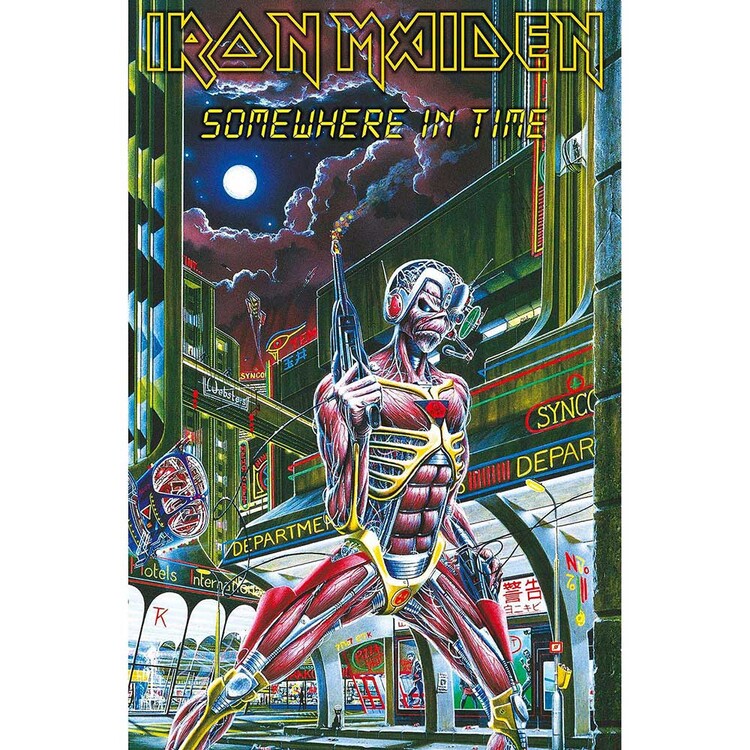 Textielposter Iron Maiden - Somewhere in Time