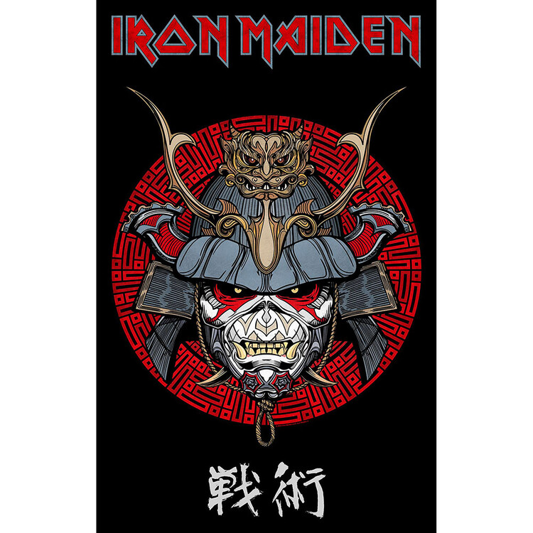 Textielposter Iron Maiden - Senjutsu Samurai Eddie