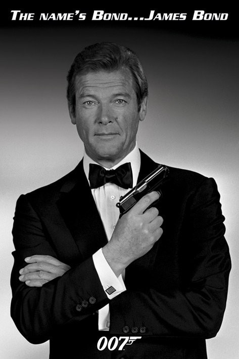 Poster James Bond 007 - roger moore