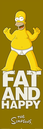 Poster THE SIMPSONS - fat and happy