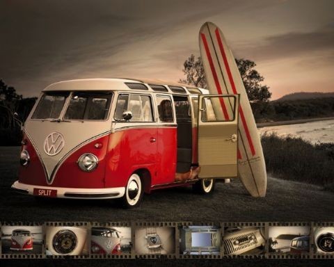 Poster VW Camper – combi surf