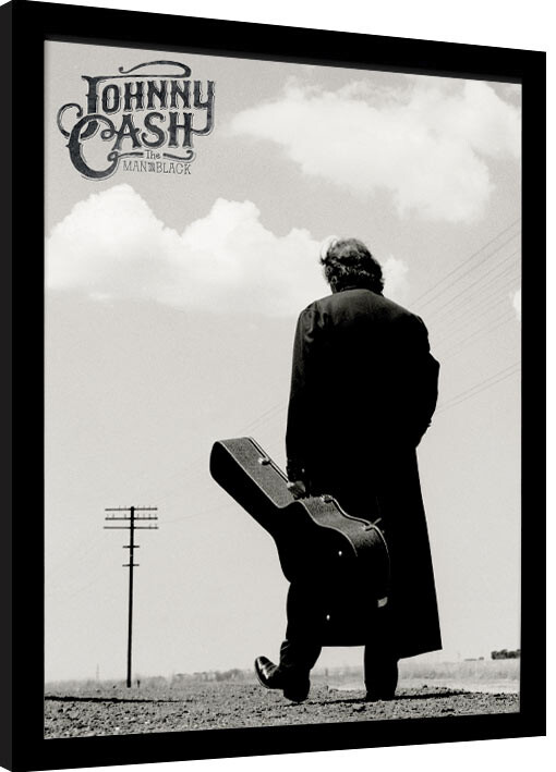 Poster incorniciato Johny Cash - The Man in Black