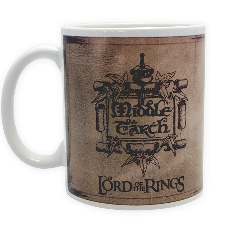 Tazza Lord of the Rigns - Map
