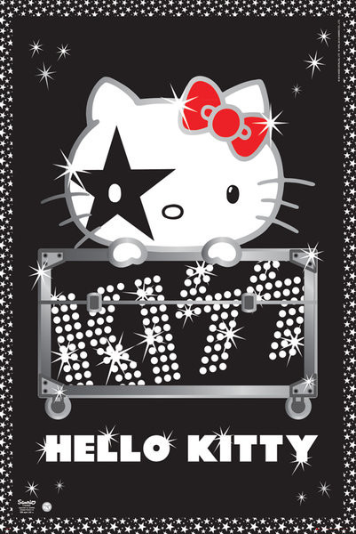 Poster HELLO KITTY - kiss tour