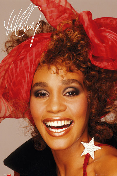 Poster Whitney Houston - scarf