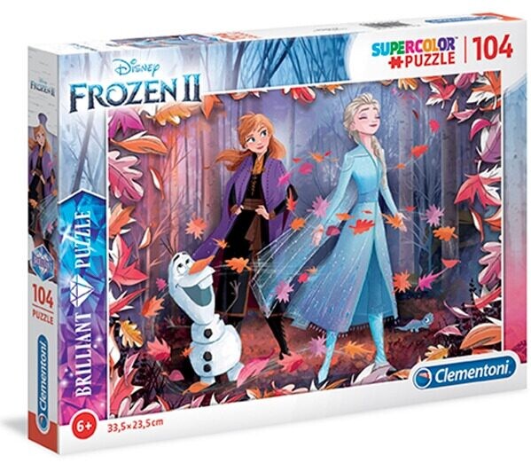 Levně Puzzle Frozen 2 - Anna & Elsa & Olaf, 104 ks