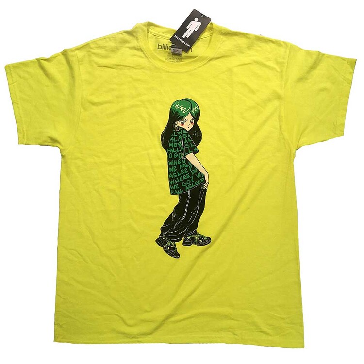 Tričkó Billie Eilish - Anime Billie