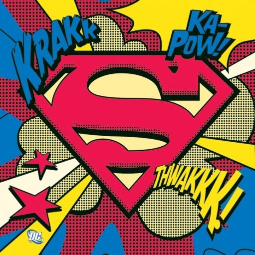 Adesivi SUPERMAN - pop art logo