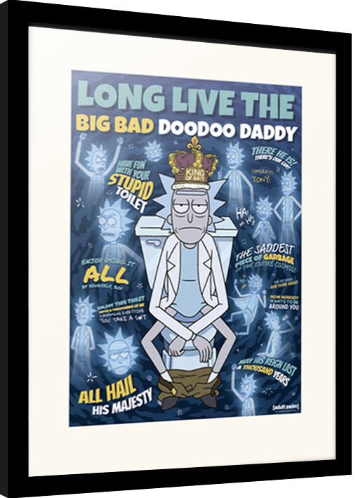Oprawiony plakat Rick and Morty - Doodoo Daddy