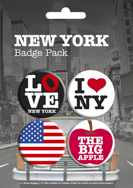 Badge set NEW YORK - pack 1
