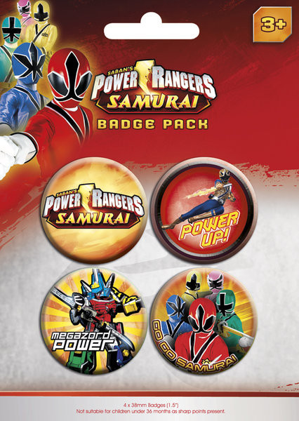 Badge set POWER RANGERS - pack 1