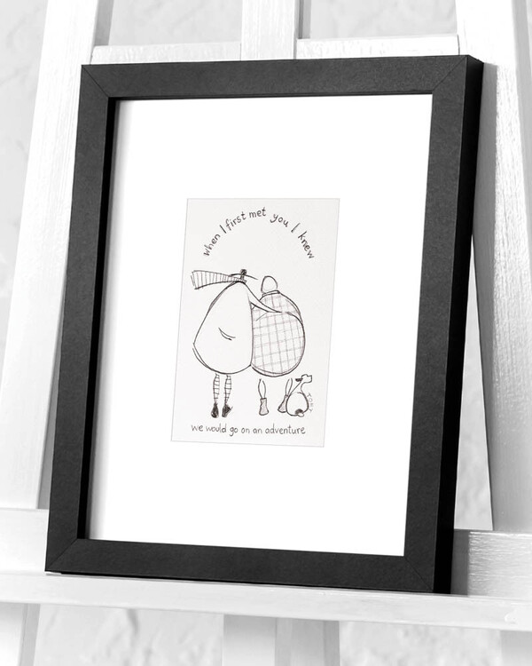 Ingelijste poster Sam Toft - When I First Met You