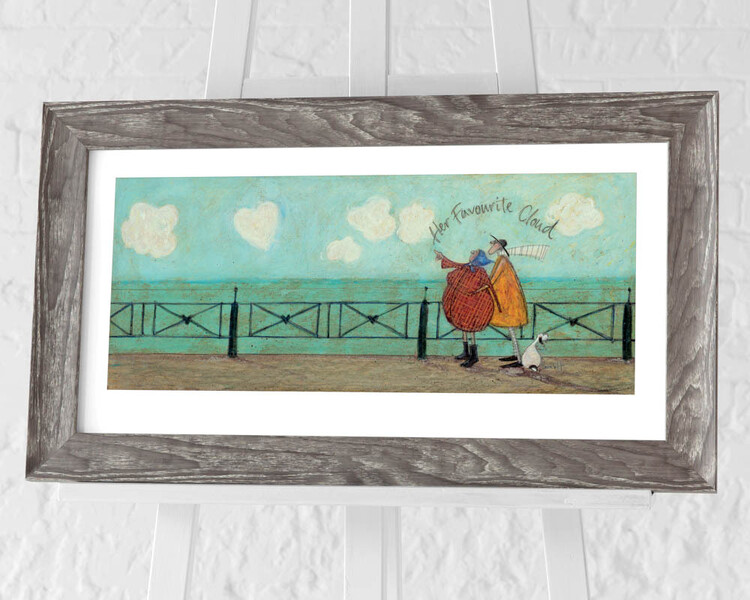 Ingelijste poster Sam Toft - Her Favourite Cloud II