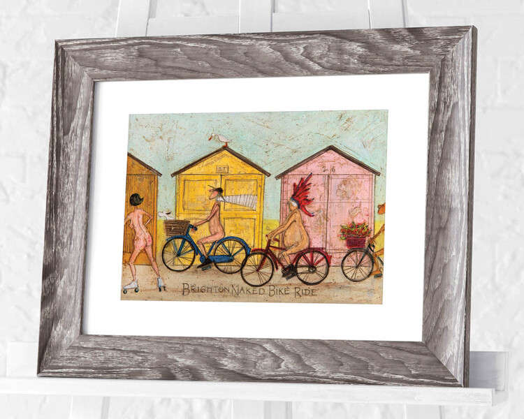 Obraz na zeď - Sam Toft - Brighton Naked Bike Ride, 44.5 × 34.3 cm