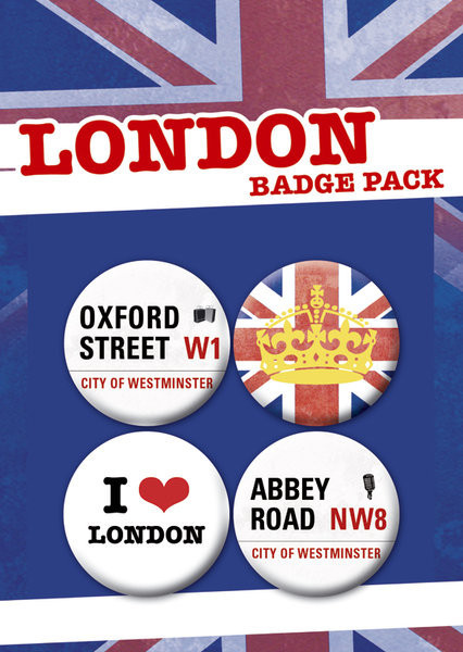 Badge set LONDON - pack 2