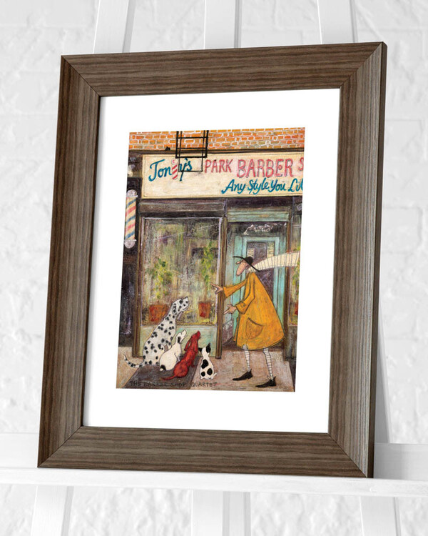 Gerahmte Poster Sam Toft - The Barber Shop Quartet