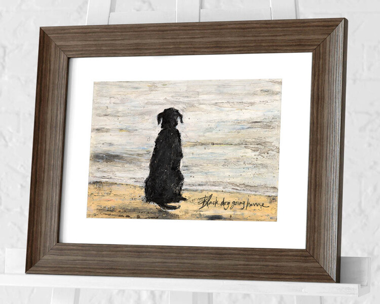 Poster incorniciato Sam Toft - Black Dog Going Home