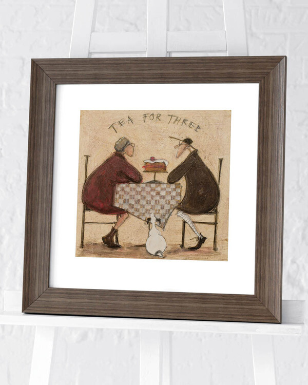 Indrammet plakat Sam Toft - Tea for Three