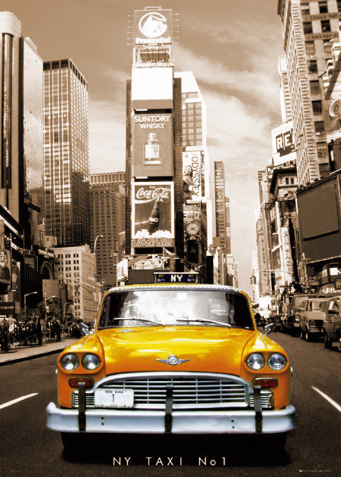 Rámovaný plakát New York taxi no. 1