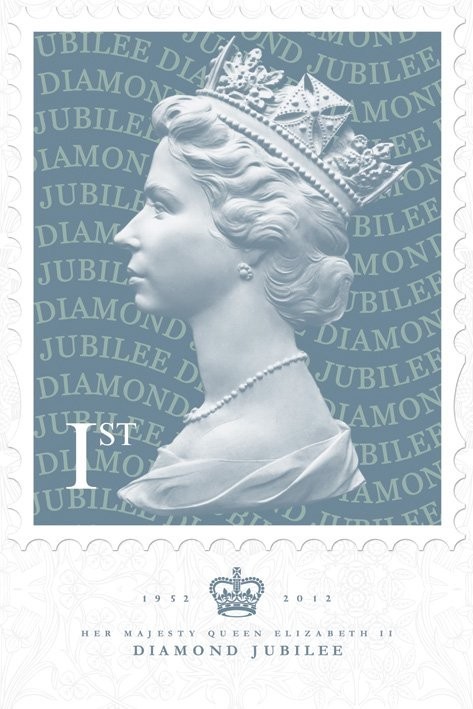 Plakát Diamond jubilee blue - royal mail