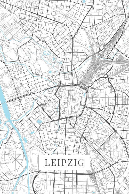 Levně Plakát, Obraz - Leipzig white, POSTERS, 26.7 × 40 cm