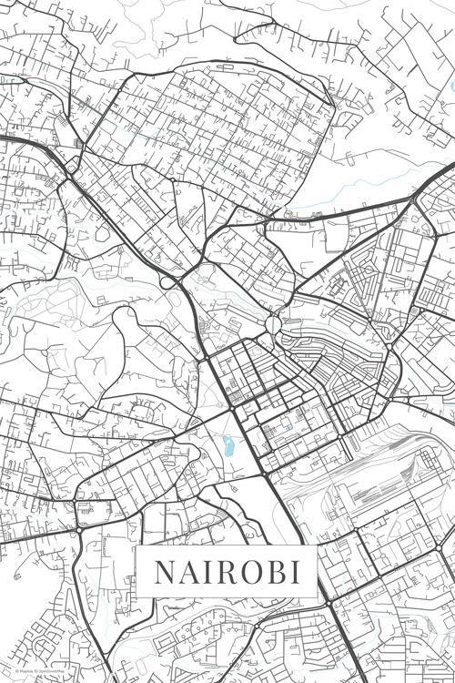 Levně Plakát, Obraz - Nairobi white, POSTERS, 26.7 × 40 cm