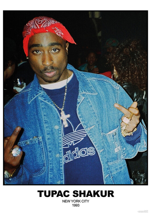 Plakát, Obraz - Tupac Shakur - N.Y.C 1993, (59.4 x 84.1 cm)