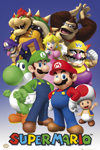 Poster Nintendo - mario / all stars