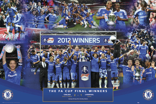 Poster Chelsea - fa cup winners 11/12