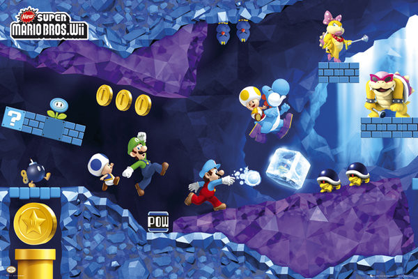 Poster Nintendo - mario under