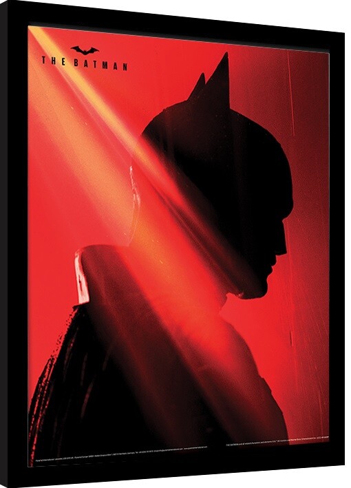 Ingelijste poster The Batman - Red Haze
