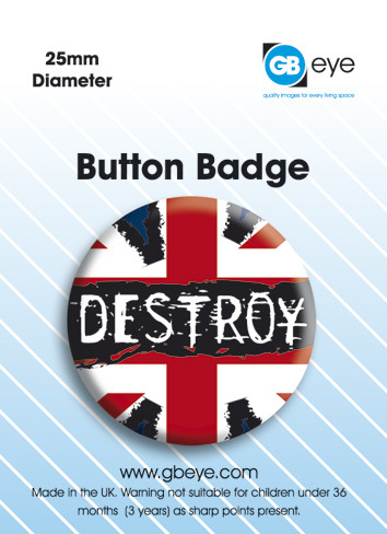 Kitűző Destroy