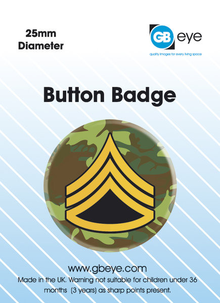 Button ARMY RANK SARGE