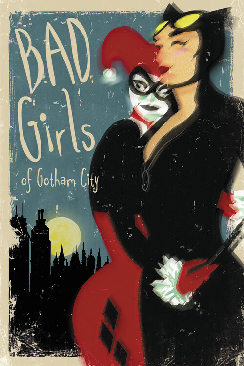 Umělecký tisk Bad Girls of Gotham City, 26.7x40 cm