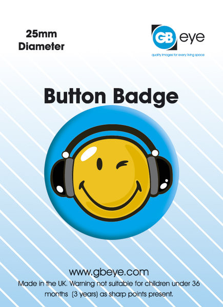Anstecker SMILEY HEADPHONES