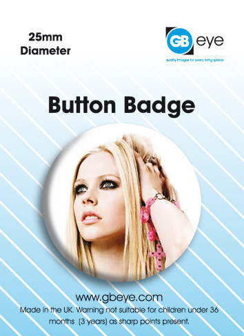 Button Avril Lavigne-Pink