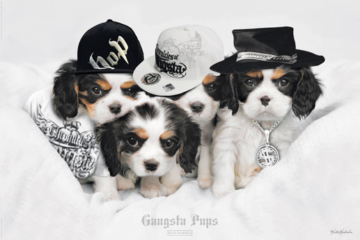 Poster Keith Kimberlin - gangsta pups