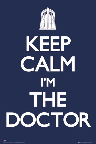 Plakát Doctor Who - Keep calm
