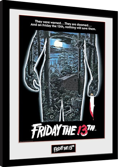Obraz na zeď - Friday The 13th - Warning, 34 × 44.2 cm
