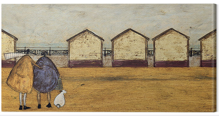 Obraz na płótnie Sam Toft - Looking Through The Gap In The Beach Huts