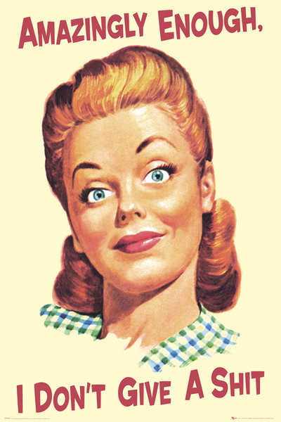 Poster Ephemera - i don't give a shit