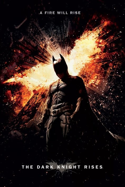 Plakát BATMAN DARK KNIGHT RISES - a fire will rise