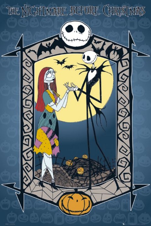 Poster NIGHTMARE BEFORE CHRISTMAS - jack and sally