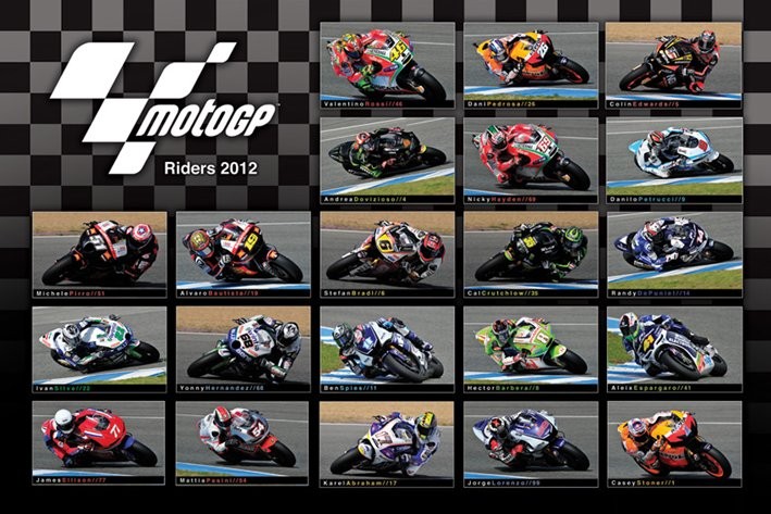 Poster MOTO GP - 2012 riders