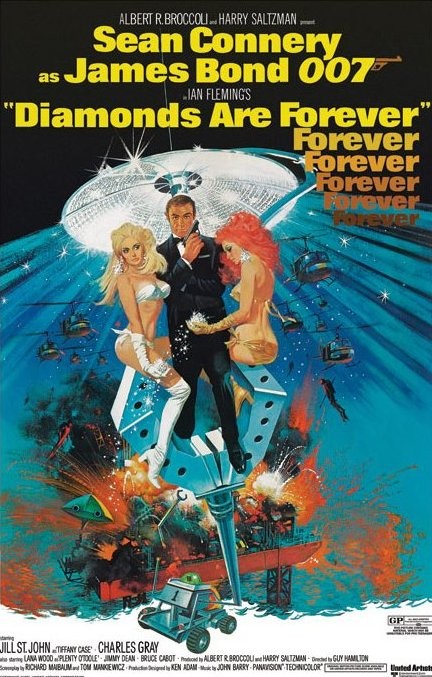 Plakát JAMES BOND 007 - diamonds are forever