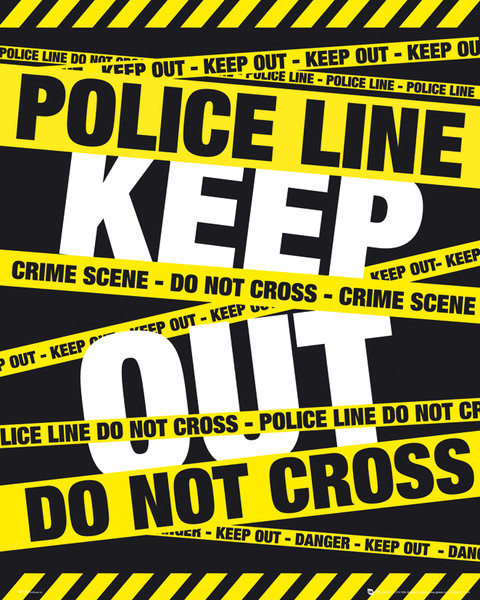 Póster POLICE TAPE - keep out