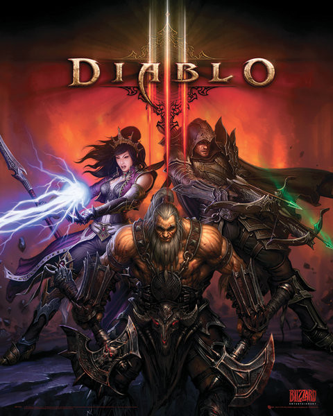 Poster Diablo III - heroes